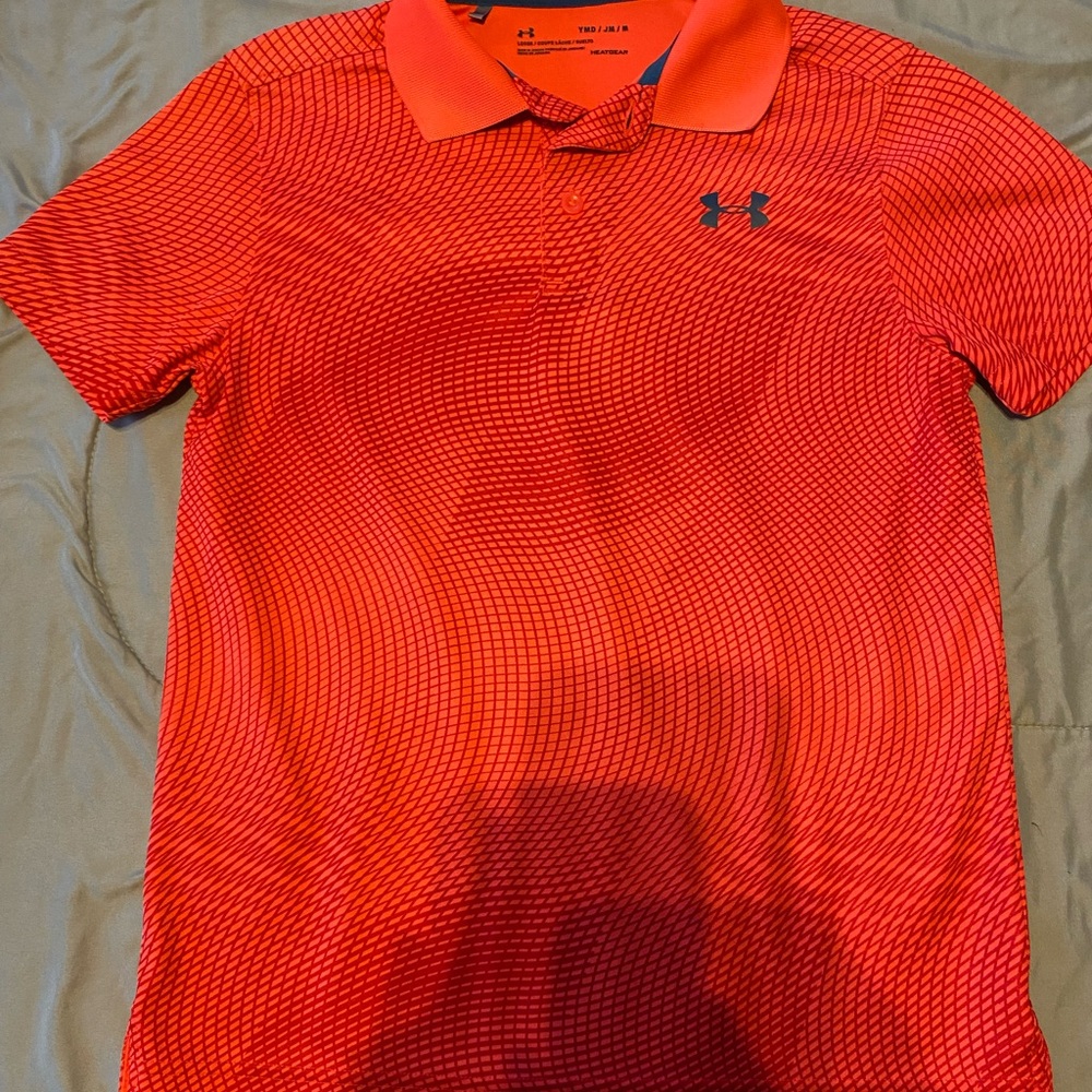 Under Armour Boy’s Vibrant Orange/Red Polo Shirt